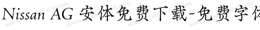 Nissan AG 安体免费下载字体转换
